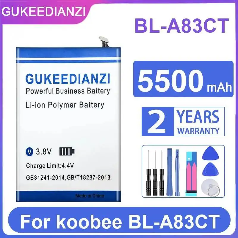 Stable For Koobee BL-A83CT Mobile Phone Battery 5500Mah
Stable For Koobee BL-A83CT Mobile Phone Battery 5500Mah