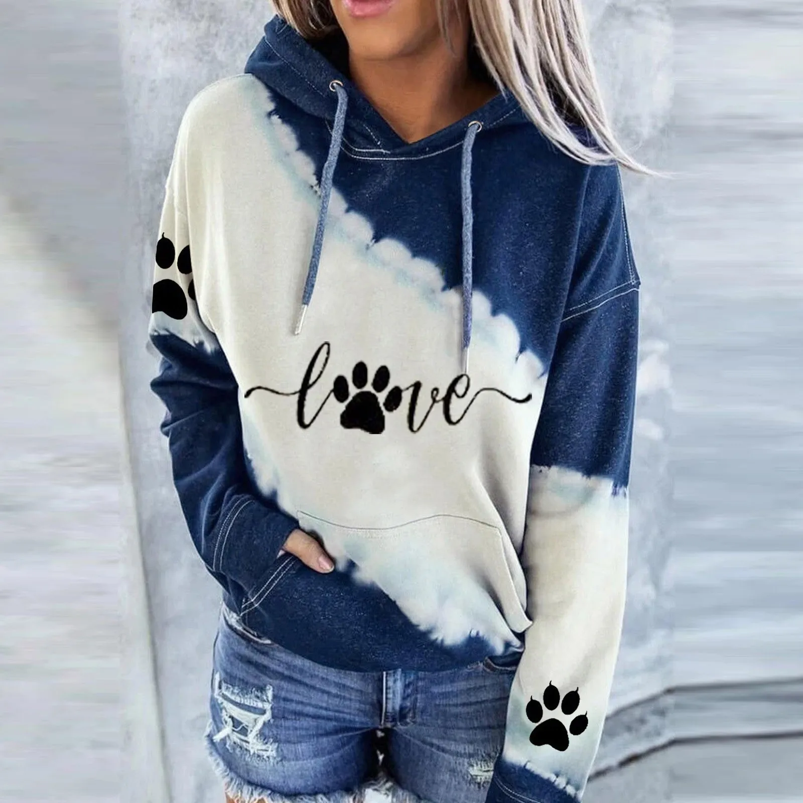 Women Hooded Top Long-Sleeved Printing Leisure Color Matching 90s Vintage Shirts & Blusas Retro Korean Popular
Women Hooded Top Long-Sleeved Printing Leisure Color Matching 90s Vintage Shirts & Blusas Retro Korean Popular