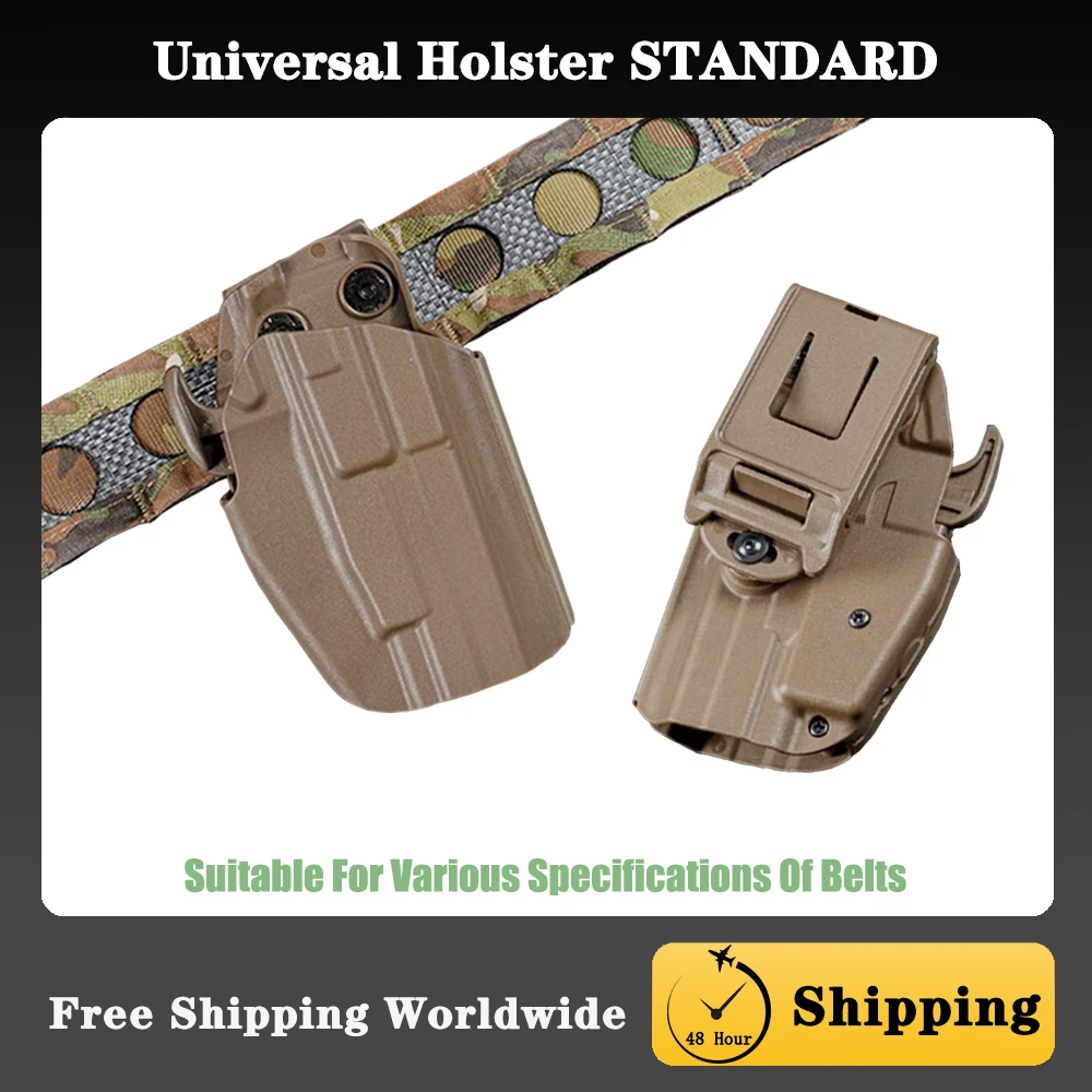 Универсальная кобура STANDARD, быстросъемная регулируемая кобура для пистолета с зажимом для правой руки, совместимая с более 30 типов пистолета
Универсальная кобура STANDARD, быстросъемная регулируемая кобура для пистолета с зажимом для правой руки, совместимая с более 30 типов пистолета