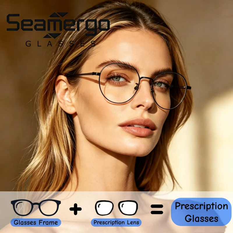 SEAMERGO Luxury Vintage Women Prescription Glasses Clear Lens Anti Blue Light Stylish Optical Spectacles Daily Decor Glasses
SEAMERGO Luxury Vintage Women Prescription Glasses Clear Lens Anti Blue Light Stylish Optical Spectacles Daily Decor Glasses