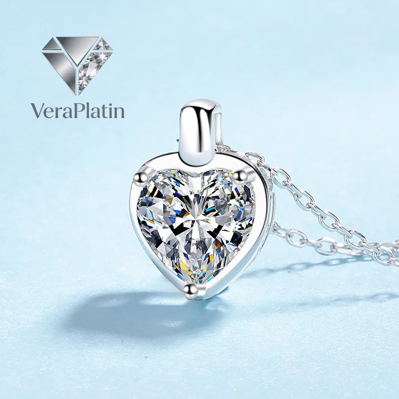 VeraPlatin Daughter Adult's Day 18K White Gold Necklaces Girl Birthday Gift 1/2CT Heart Moissanite Diamond Wedding Women Valenti
VeraPlatin Daughter Adult's Day 18K White Gold Necklaces Girl Birthday Gift 1/2CT Heart Moissanite Diamond Wedding Women Valenti