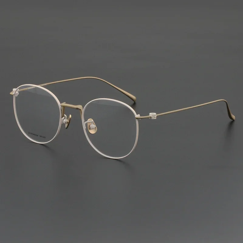 Janpanese Handmade Titanium Glasses Retro Round Frame Spectacles Prescription Men Women Myopia Eyeglasses Blue Blocking Eyewear
Janpanese Handmade Titanium Glasses Retro Round Frame Spectacles Prescription Men Women Myopia Eyeglasses Blue Blocking Eyewear