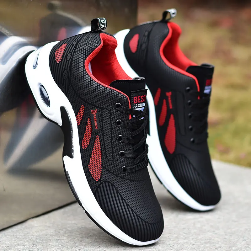 Fashion Air Cushion Men's Running Shoes Large Size 38-47 Sneakers Breathable Outdoor Sports Leather Shoes Non-Slip Male Sneakers
Fashion Air Cushion Men's Running Shoes Large Size 38-47 Sneakers Breathable Outdoor Sports Leather Shoes Non-Slip Male Sneakers