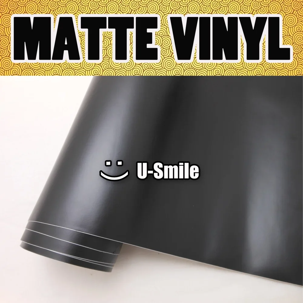 Matt Black Vinyl Wrap Film Matte Black Car Wrap Air Free Auto Motorcycle Size:1.52M x 28M
Matt Black Vinyl Wrap Film Matte Black Car Wrap Air Free Auto Motorcycle Size:1.52M x 28M