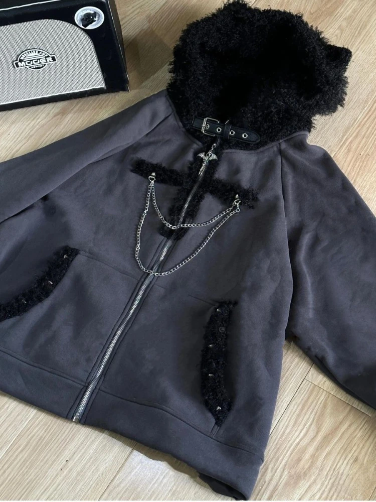 Japanese Subculture Dark Cat Ear Hooded Hoodie Women Y2k Harajuku Long-Sleeve Fleece Coat Gothic Vintage Cute Fashion Jacket New
Japanese Subculture Dark Cat Ear Hooded Hoodie Women Y2k Harajuku Long-Sleeve Fleece Coat Gothic Vintage Cute Fashion Jacket New