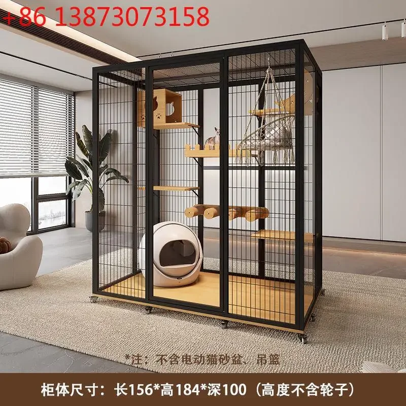 Panoramic cat villa cat cage free three-layer oversized household solid wood villa large cat room
Panoramic cat villa cat cage free three-layer oversized household solid wood villa large cat room