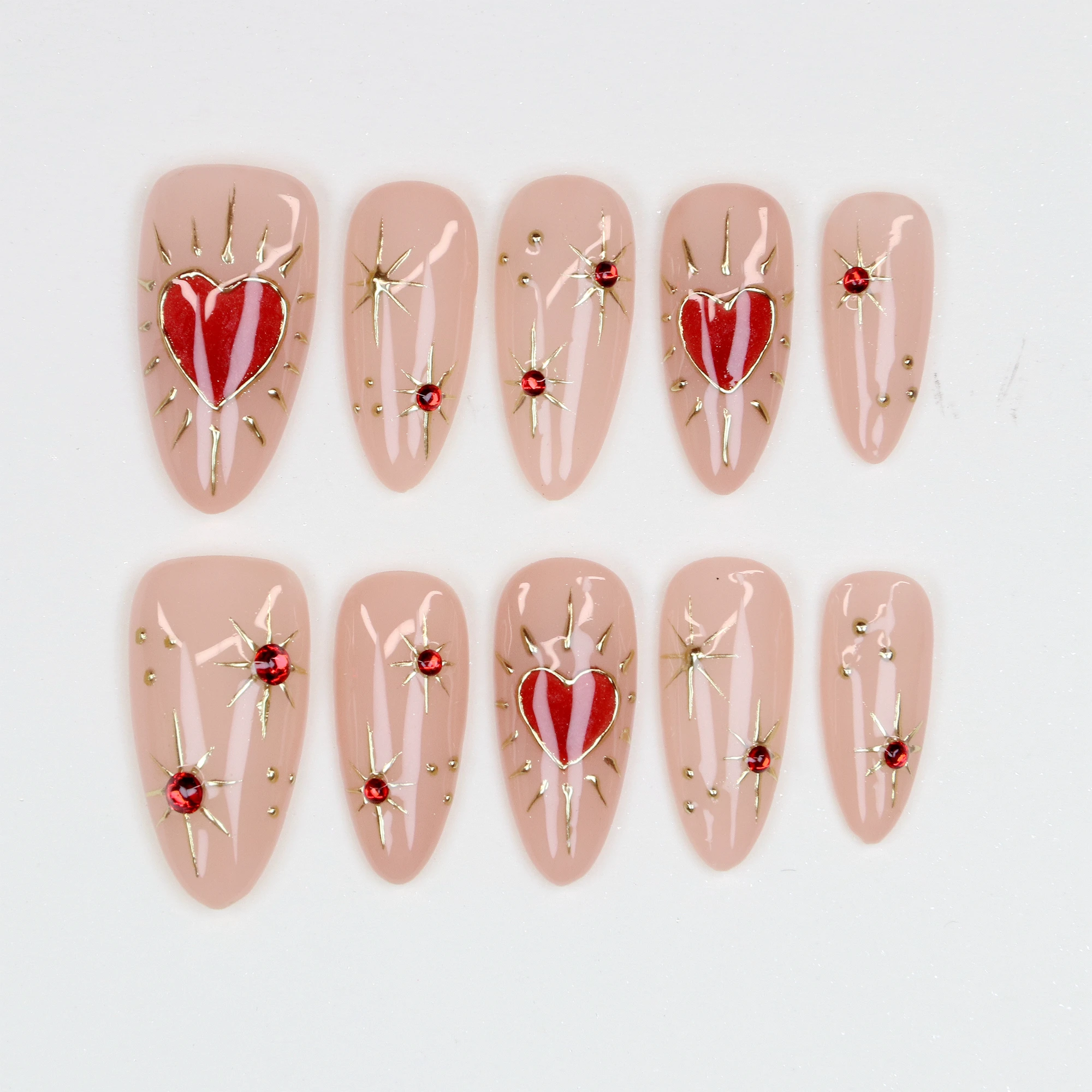 10Pcs Hand-Painted Free-Style Press On Nails,Y2K 3D Acrylic Metallic Crystal Custom Chrome FreeStyle Almond Holiday Nails
10Pcs Hand-Painted Free-Style Press On Nails,Y2K 3D Acrylic Metallic Crystal Custom Chrome FreeStyle Almond Holiday Nails