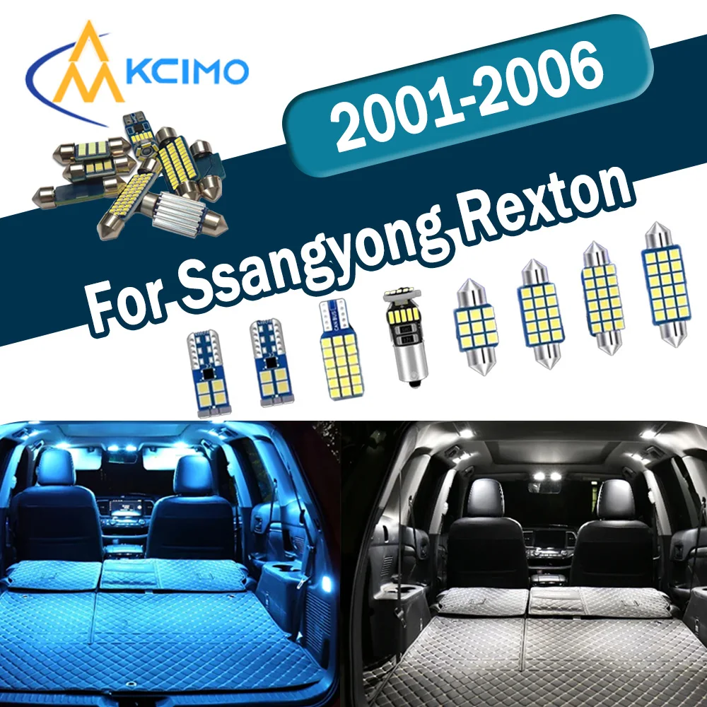 Enhanced Brightness CANBUS No Error LED Interior Light Kit For Ssangyong Rexton 2001-2006 Reading Map Dome Lights Bulbs Set
Enhanced Brightness CANBUS No Error LED Interior Light Kit For Ssangyong Rexton 2001-2006 Reading Map Dome Lights Bulbs Set