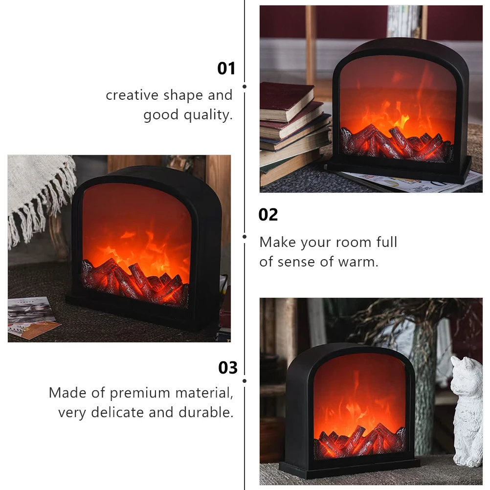 Plastic Fireplace Lamp Night Light Christmas Decor Home LED Electronic C Table Light Gift for Party Holidays Celebration
Plastic Fireplace Lamp Night Light Christmas Decor Home LED Electronic C Table Light Gift for Party Holidays Celebration