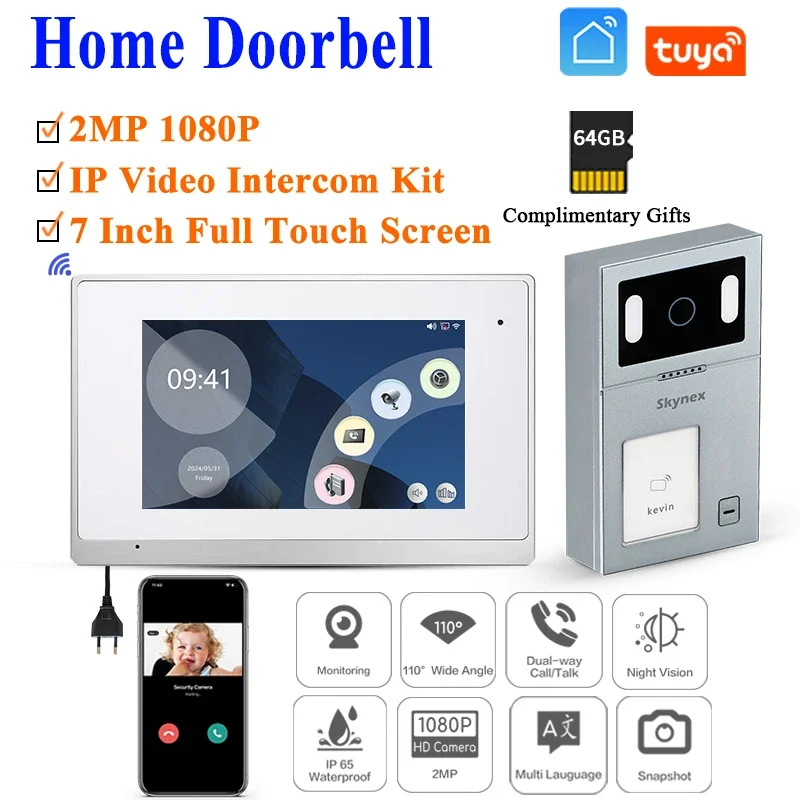 Easy To Use And Install Support Ic Id Card Mobile Wifi Tuya Smart Life App 7 Inch Ip Villa Vdp Kit Ic Card Pvc Card
Easy To Use And Install Support Ic Id Card Mobile Wifi Tuya Smart Life App 7 Inch Ip Villa Vdp Kit Ic Card Pvc Card