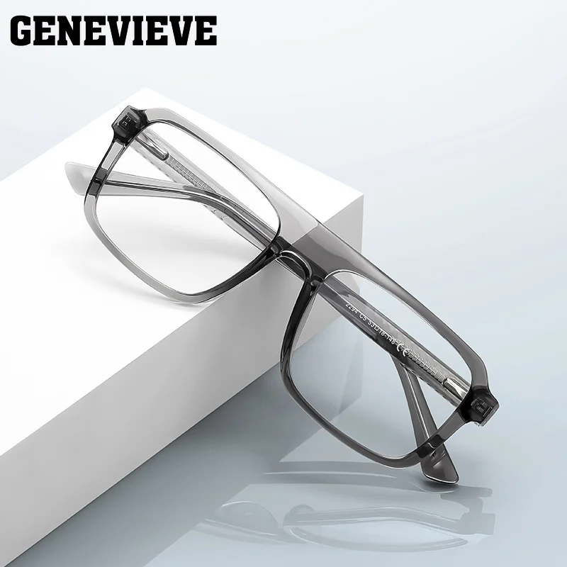 GENEVIEVE Classic and versatile square-frame men's glasses, anti-blue light, photochromic, customizable prescription 2294
GENEVIEVE Classic and versatile square-frame men's glasses, anti-blue light, photochromic, customizable prescription 2294