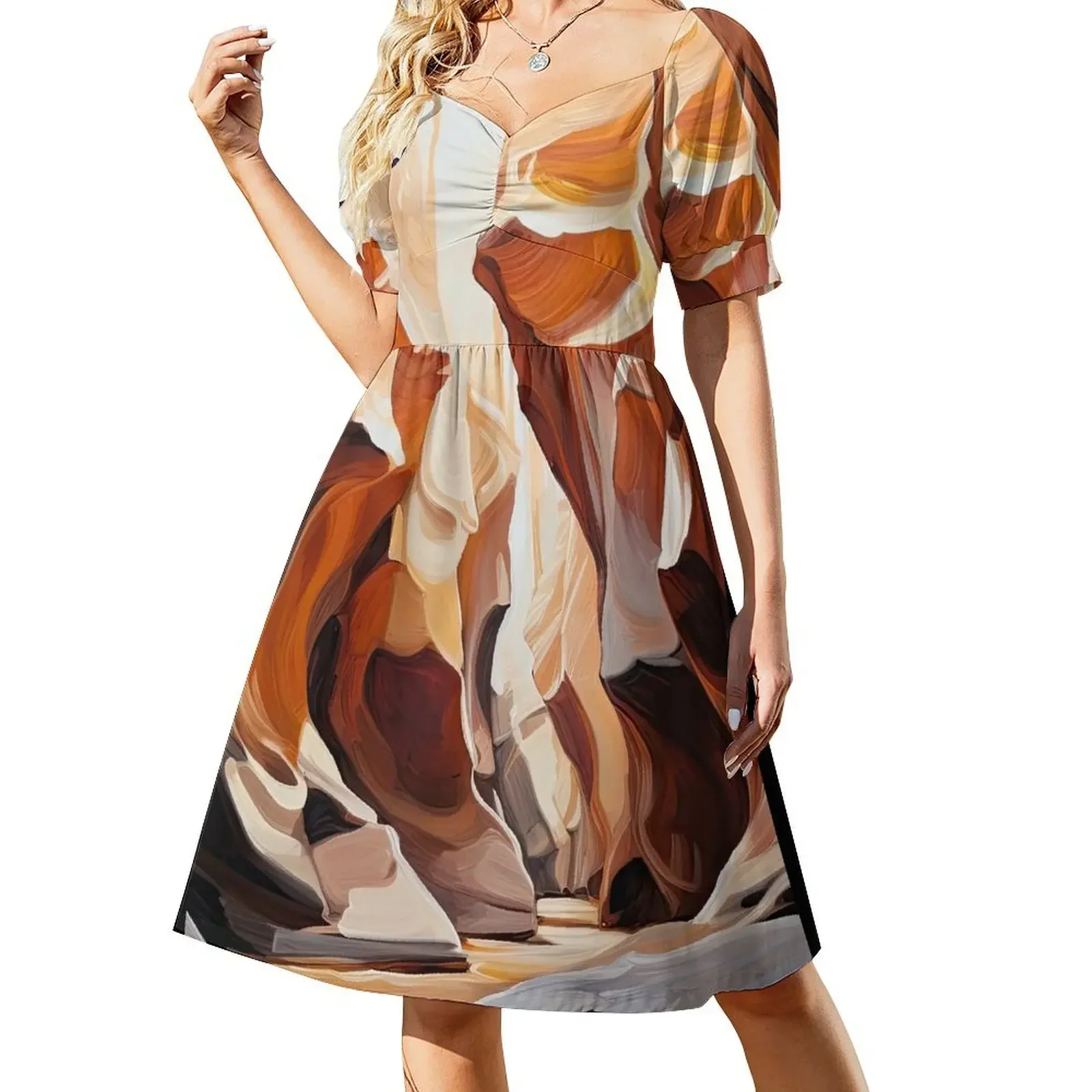 Slot Canyons Short-Sleeved Dress clothes Female dress sensual sexy dress for women
Slot Canyons Short-Sleeved Dress clothes Female dress sensual sexy dress for women