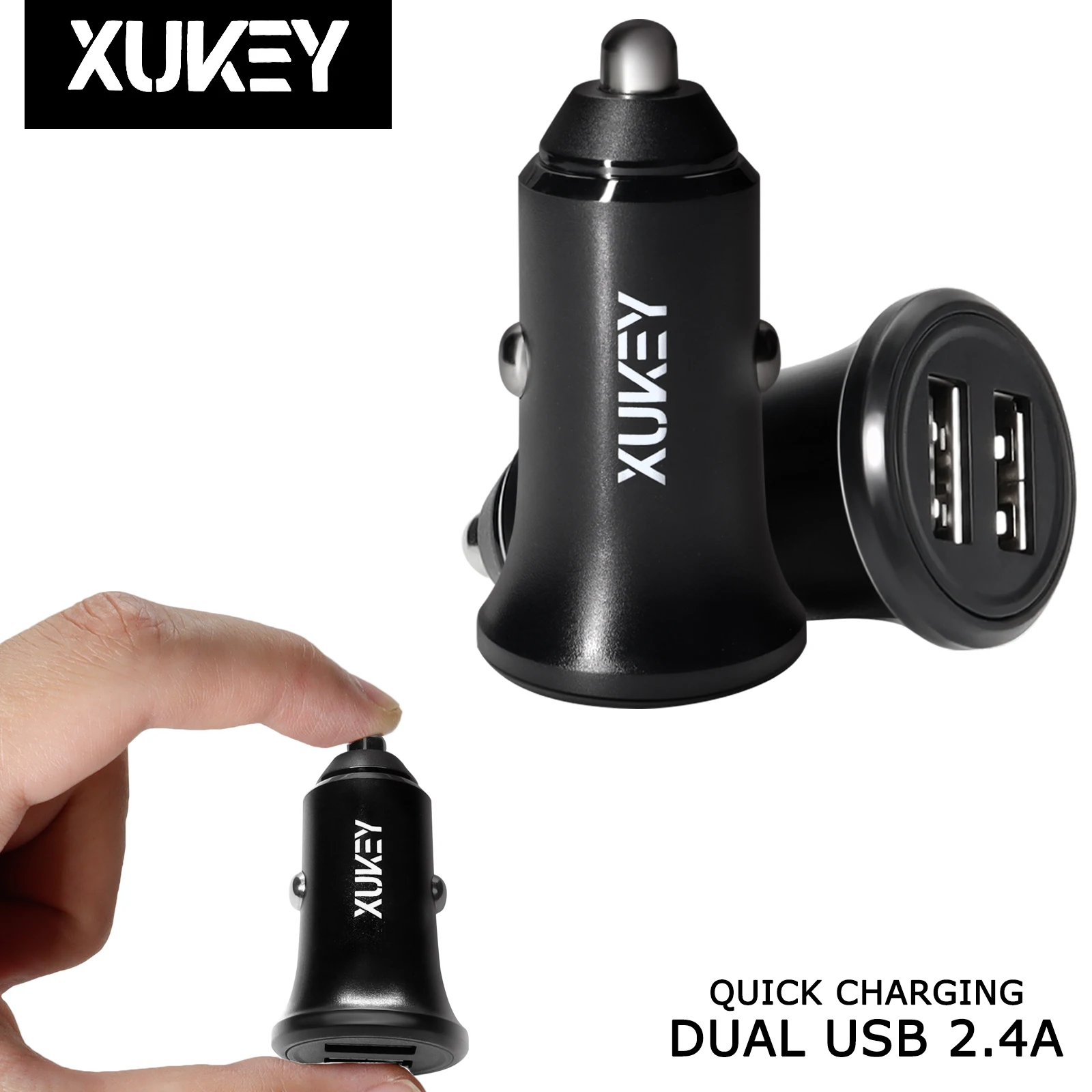 XUKEY Mini QC 3.0 Dual USB Port Phone Car Charger Adapter Cigarette Light Socket For iPhone Xiaomi Samsung Huawei Quick Charging
XUKEY Mini QC 3.0 Dual USB Port Phone Car Charger Adapter Cigarette Light Socket For iPhone Xiaomi Samsung Huawei Quick Charging