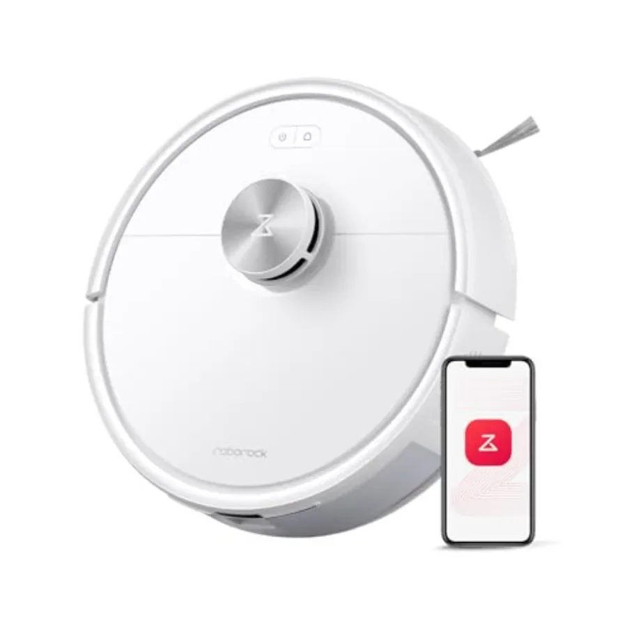 Robot vacuum and mop combo for pet hair and carpet use, white ABS plastic, 10, 000Pa HyperForce suction with dual anti-tangle s
Robot vacuum and mop combo for pet hair and carpet use, white ABS plastic, 10, 000Pa HyperForce suction with dual anti-tangle s