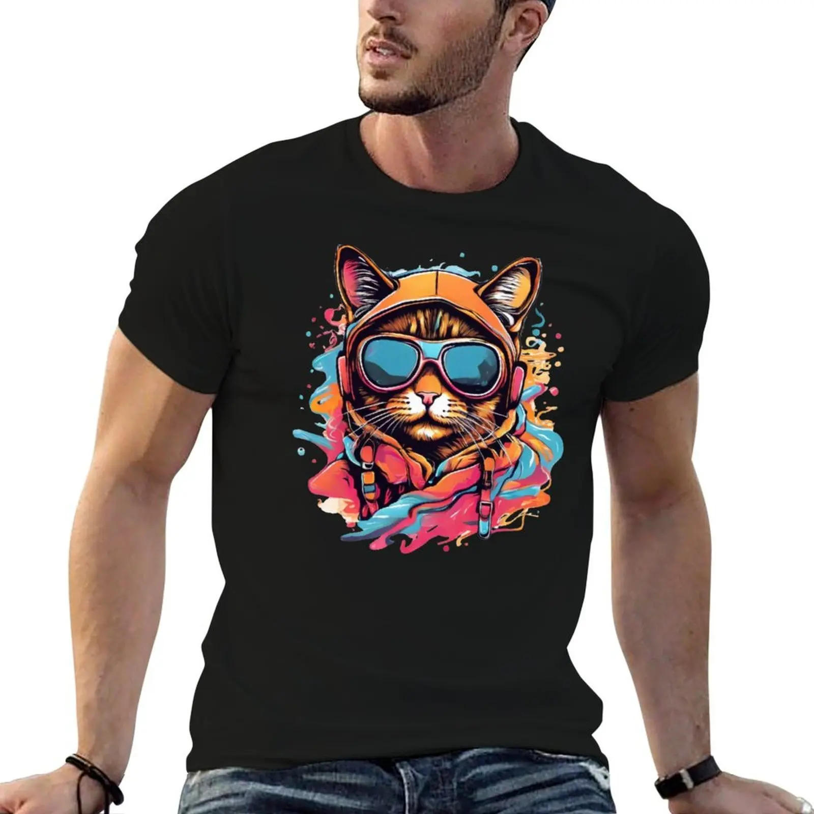 Ski Cat T-Shirt man t shirts graphic t shirt personalised man t shirt summer T-shirt
Ski Cat T-Shirt man t shirts graphic t shirt personalised man t shirt summer T-shirt