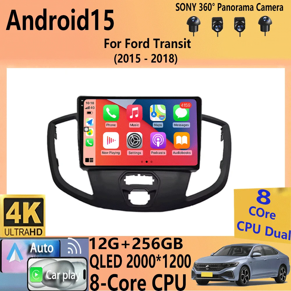 Android 15 Car Radio For Ford Transit 2015 - 2018 Multimedia Video Player Navigation GPS Carplay Android Auto 5G WIFI DSP BT5.0
Android 15 Car Radio For Ford Transit 2015 - 2018 Multimedia Video Player Navigation GPS Carplay Android Auto 5G WIFI DSP BT5.0