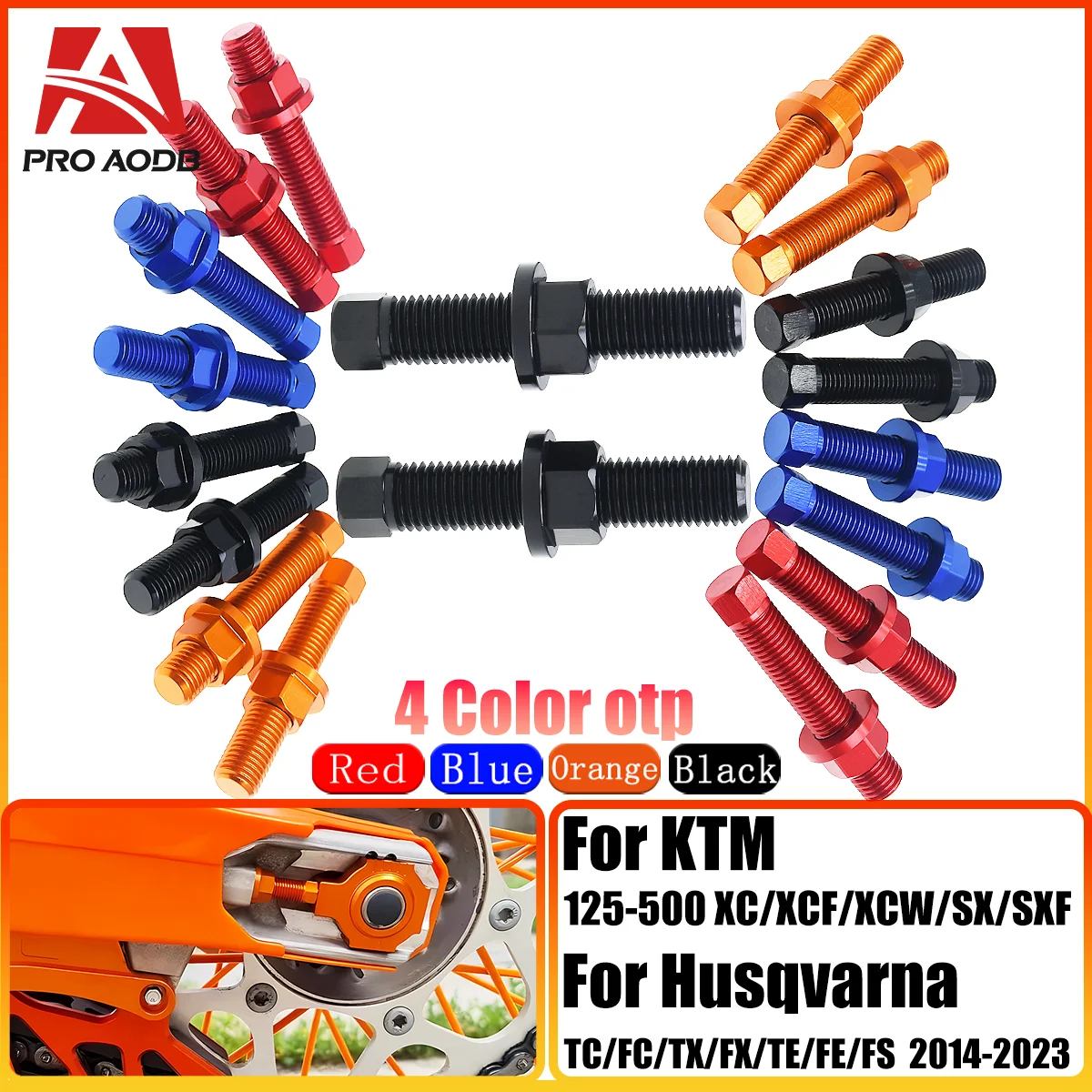 Endurance Dirt Bike CNC rear axle block chain adjustment bolts For KTM 125 150 250 300 350 450 500 XC XCF XCW SX SXF TPi 6 days
Endurance Dirt Bike CNC rear axle block chain adjustment bolts For KTM 125 150 250 300 350 450 500 XC XCF XCW SX SXF TPi 6 days