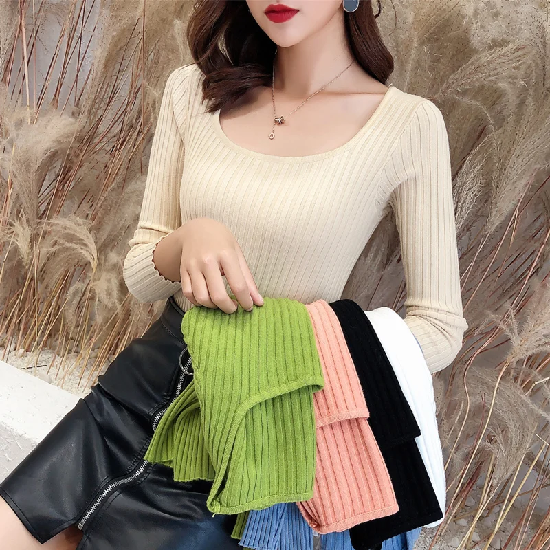 YuooMuoo Chic Fashion Slim Elastic Knitted Tops 2024 Early Autumn Soft Thin Long Sleeve Pullover Sweaters Streetwear Ladies Tops
YuooMuoo Chic Fashion Slim Elastic Knitted Tops 2024 Early Autumn Soft Thin Long Sleeve Pullover Sweaters Streetwear Ladies Tops