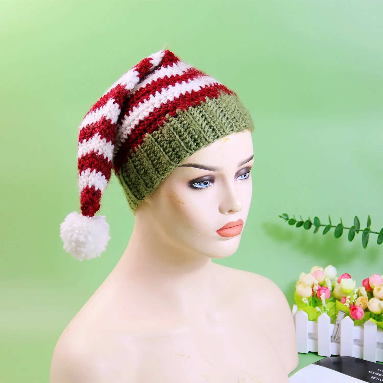 New Warm Parent-Child Long Tail Striped Fur Ball Christmas Party Dress Up Costume Santa Hat Casual Fashion
New Warm Parent-Child Long Tail Striped Fur Ball Christmas Party Dress Up Costume Santa Hat Casual Fashion