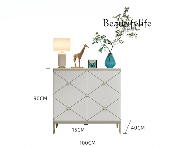 American cream style solid wood porch cabinet household living room wall integrated locker simple
American cream style solid wood porch cabinet household living room wall integrated locker simple