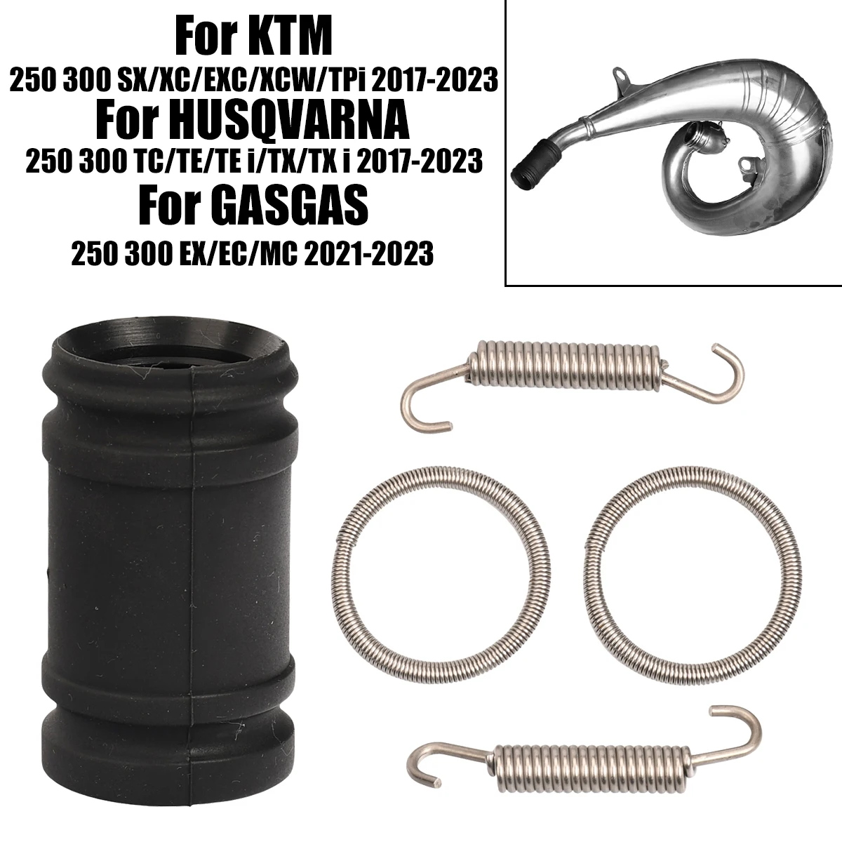 Motorcycle Exhaust Exhaust Coupler Silencer Tailpipe Rubber Seal Cover Kit For KTM 250 300 SX XC EXC XCW TPi Husqvarna 2017-2023
Motorcycle Exhaust Exhaust Coupler Silencer Tailpipe Rubber Seal Cover Kit For KTM 250 300 SX XC EXC XCW TPi Husqvarna 2017-2023