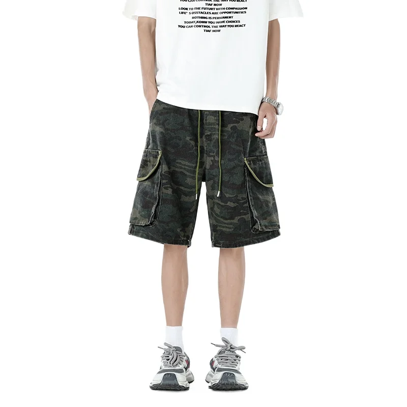 Men's Cargo Shorts Summer Fashion Multi Pocket Camouflage 5-Point Pants Streetwear Outdoor Casual Loose Fit Trendy Tactical Men
Men's Cargo Shorts Summer Fashion Multi Pocket Camouflage 5-Point Pants Streetwear Outdoor Casual Loose Fit Trendy Tactical Men