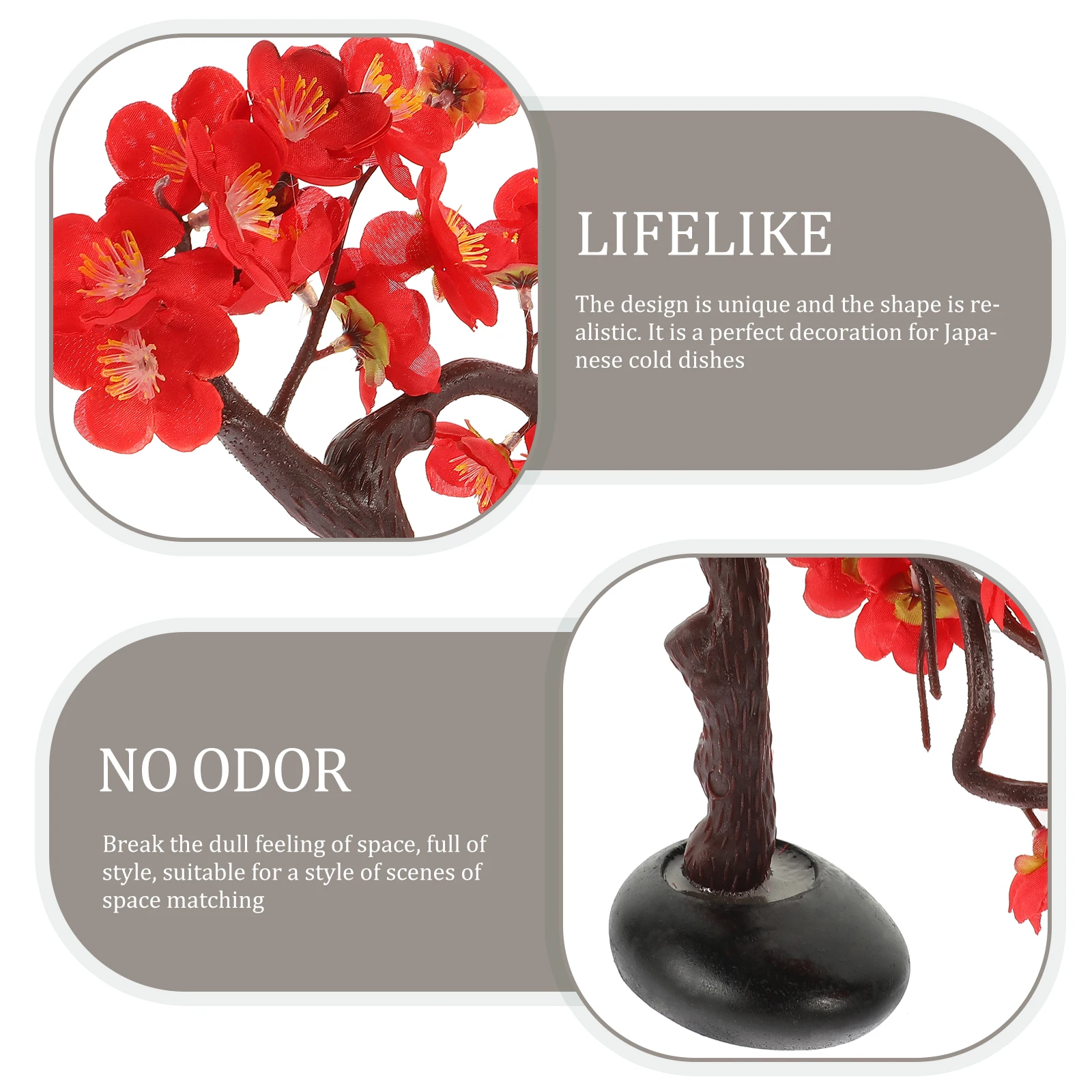 Blossom Fake Flower for Sushi Platter Decor Wear-resistant Embellishment Japanese Restaurant Supply Plate Decoration
Blossom Fake Flower for Sushi Platter Decor Wear-resistant Embellishment Japanese Restaurant Supply Plate Decoration