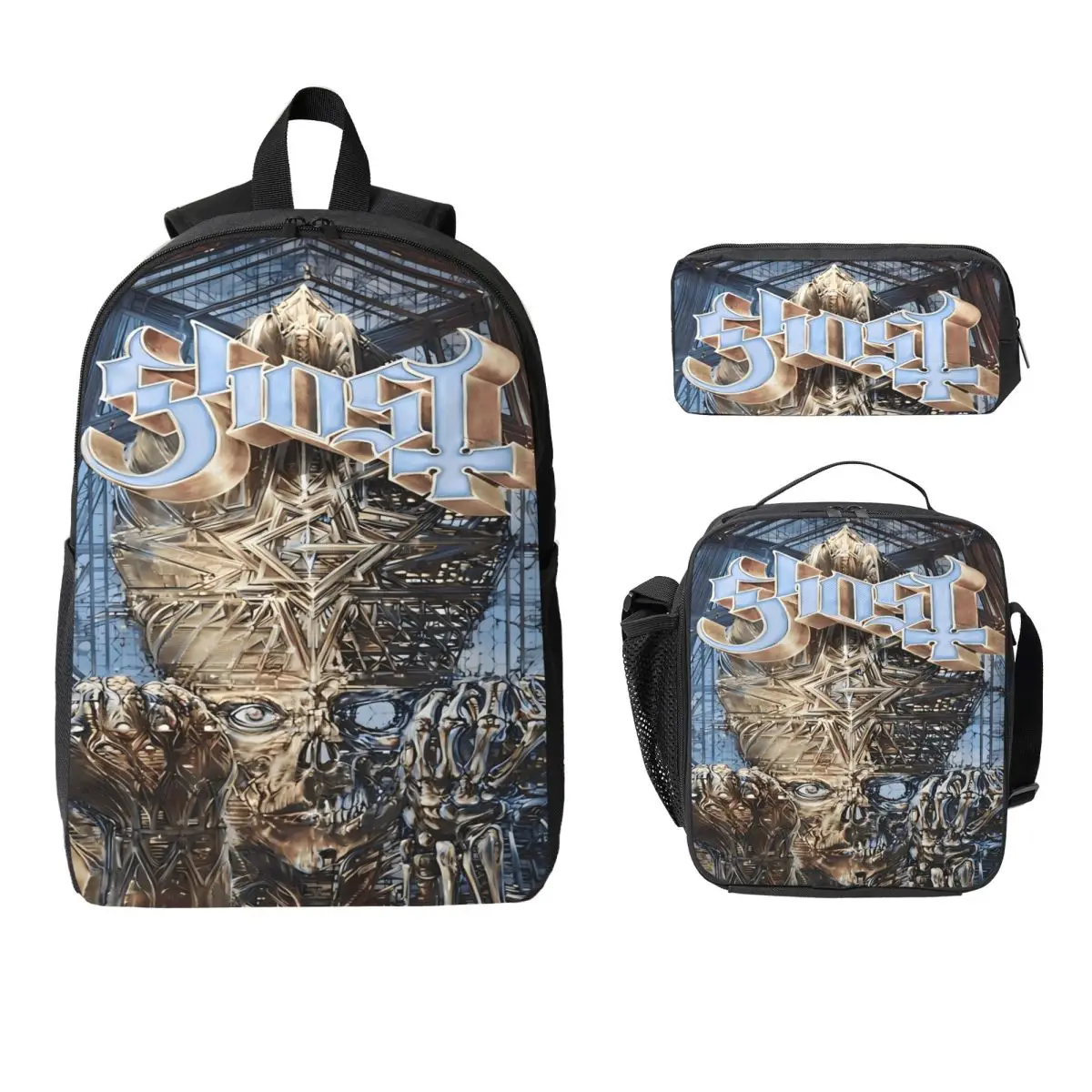 3 шт., набор рюкзаков Ghost Band Rock Metal для детей, пеналы, наборы сумок для книг с ланч-бокс для школьников, рюкзак
3 шт., набор рюкзаков Ghost Band Rock Metal для детей, пеналы, наборы сумок для книг с ланч-бокс для школьников, рюкзак