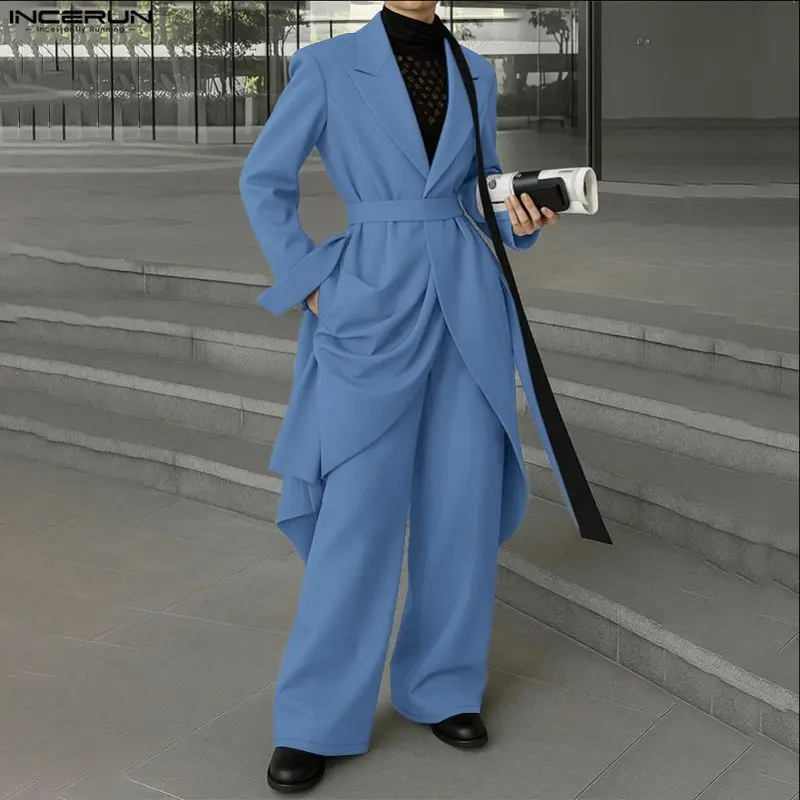 INCERUN Men Sets Solid Color Long Sleeve Long Style Blazer & Pants Two Pieces Sets Loose Streetwear Fashion Men's Casual Suits
INCERUN Men Sets Solid Color Long Sleeve Long Style Blazer & Pants Two Pieces Sets Loose Streetwear Fashion Men's Casual Suits