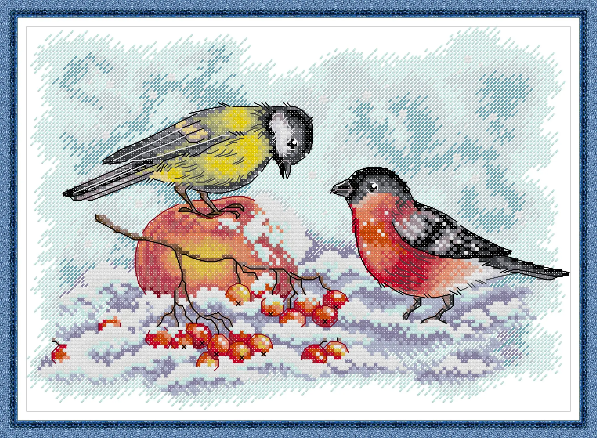 Maydear Cross Stitch Kit,11CT/14CT/16CT/9CT Aida Fabric,DMC Threads Sewing Pattern Embroidery Set-Winter Red-bellied Bird
Maydear Cross Stitch Kit,11CT/14CT/16CT/9CT Aida Fabric,DMC Threads Sewing Pattern Embroidery Set-Winter Red-bellied Bird