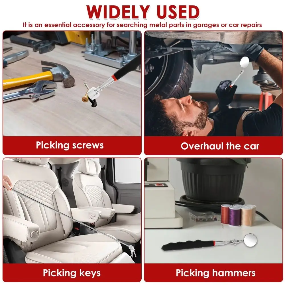 Зеркало для инспекции высокой четкости, регулируемое, гибкое, с поворотом на 360°, телескопическое, с телескопической линзой для обнаружения 82/50 мм
Зеркало для инспекции высокой четкости, регулируемое, гибкое, с поворотом на 360°, телескопическое, с телескопической линзой для обнаружения 82/50 мм