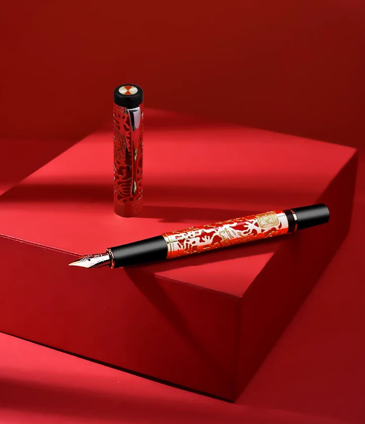 Jinhao 5000 Metal Dragon Texture Carving Black Barrel Fine Nib Fountain Pen Office School Writing Gift Pen Accessory
Jinhao 5000 Metal Dragon Texture Carving Black Barrel Fine Nib Fountain Pen Office School Writing Gift Pen Accessory