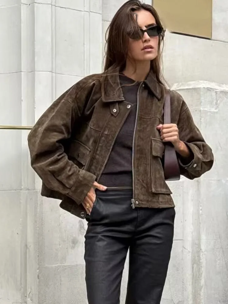 HH женские модные пальто с длинным рукавом, однотонные отложные воротники, карманы, пуговицы, молния, женские осенние повседневные шикарные куртки в уличном стиле
HH женские модные пальто с длинным рукавом, однотонные отложные воротники, карманы, пуговицы, молния, женские осенние повседневные шикарные куртки в уличном стиле