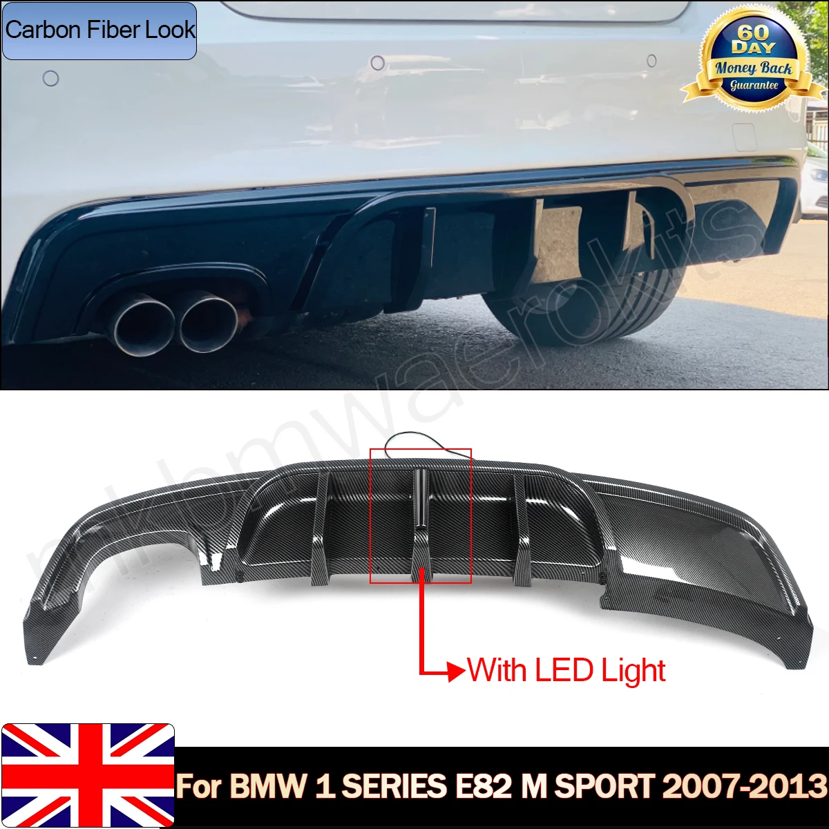 Для BMW 1 серии E82 M Sport Coupe, диффузор заднего бампера со светодиодом 118d 120d 135i 125i 2007 2008 2009 2010 2012 2013
Для BMW 1 серии E82 M Sport Coupe, диффузор заднего бампера со светодиодом 118d 120d 135i 125i 2007 2008 2009 2010 2012 2013