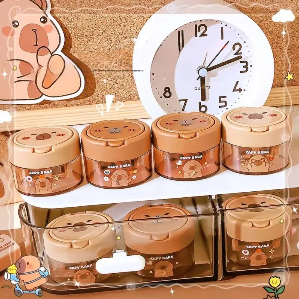 2 Pcs New Kawaii Capybara Pencil Sharpener Aesthetic Cute School Supplies Teacher Accessories Stationery Supplies
2 Pcs New Kawaii Capybara Pencil Sharpener Aesthetic Cute School Supplies Teacher Accessories Stationery Supplies