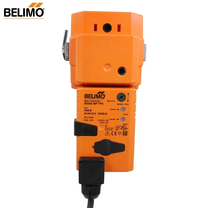 Belimo SV24A-MP-TPC 1500NM AC DC24V Коммуникационный привод шарового клапана для 2-ходовых и 3-ходовых шаровых клапанов
Belimo SV24A-MP-TPC 1500NM AC DC24V Коммуникационный привод шарового клапана для 2-ходовых и 3-ходовых шаровых клапанов