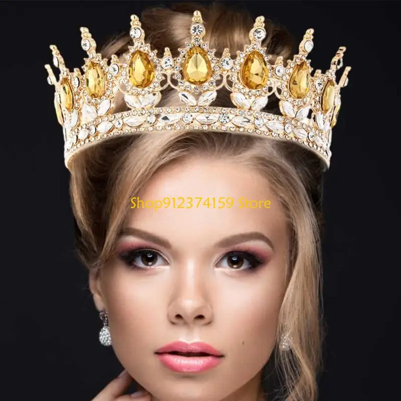 G5AE Women's Headband Crown with Rhinestones Hairpieces for Bridal and Party Occasion
G5AE Women's Headband Crown with Rhinestones Hairpieces for Bridal and Party Occasion