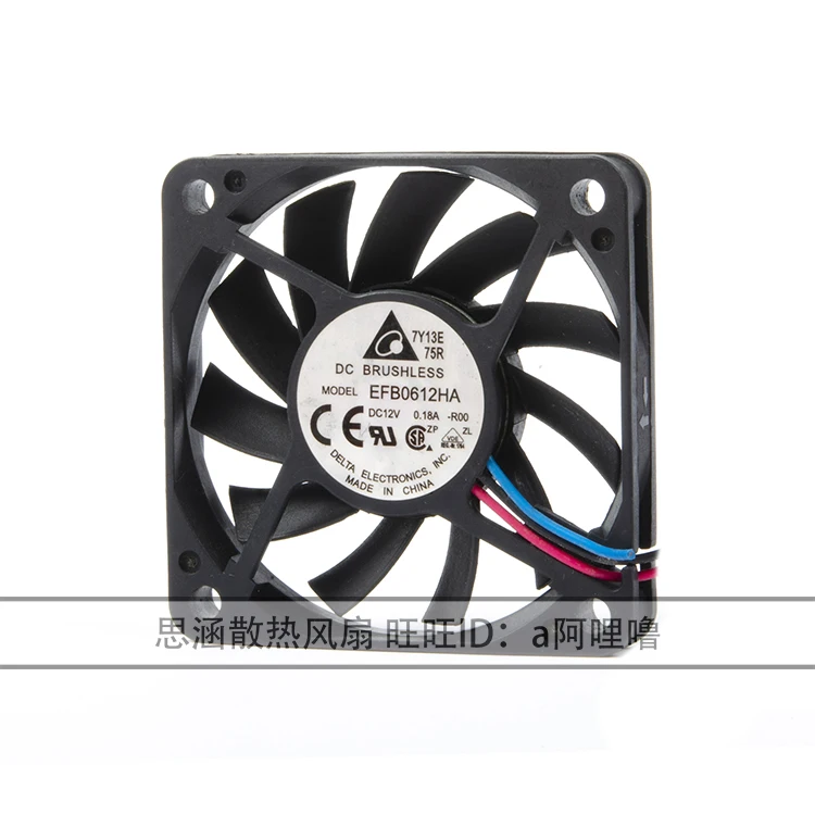 3-проводной Вентилятор охлаждения сервера Delta Electronics EFB0612HA R00 DC 12 В 0,18 а 60x60x10 мм
3-проводной Вентилятор охлаждения сервера Delta Electronics EFB0612HA R00 DC 12 В 0,18 а 60x60x10 мм