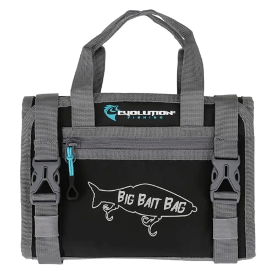 Big Bait Bag - 10 in., Roll-Up Lure Bag, Durable, Portable Storage for Large Baits and Gear
Big Bait Bag - 10 in., Roll-Up Lure Bag, Durable, Portable Storage for Large Baits and Gear
