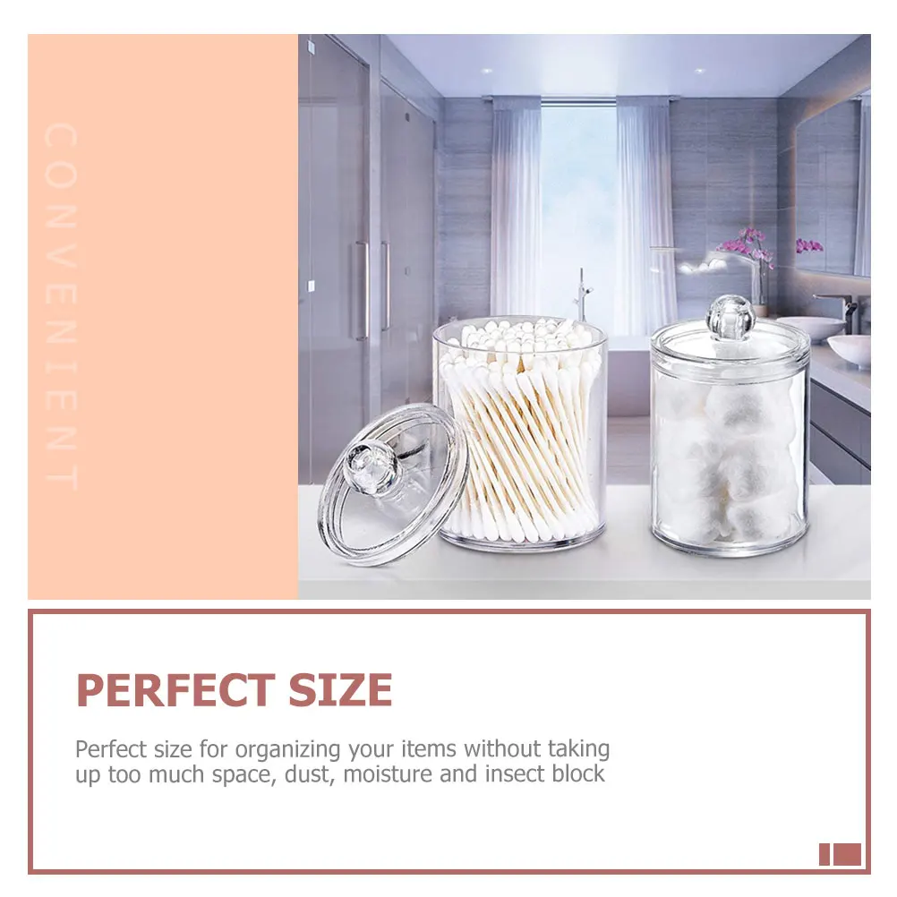 2Pcs Cotton Ball Storage Box Transparent Acrylic Desktop Organizer for Makeup Cotton Pads Swabs Tools Bathroom Vanity
2Pcs Cotton Ball Storage Box Transparent Acrylic Desktop Organizer for Makeup Cotton Pads Swabs Tools Bathroom Vanity