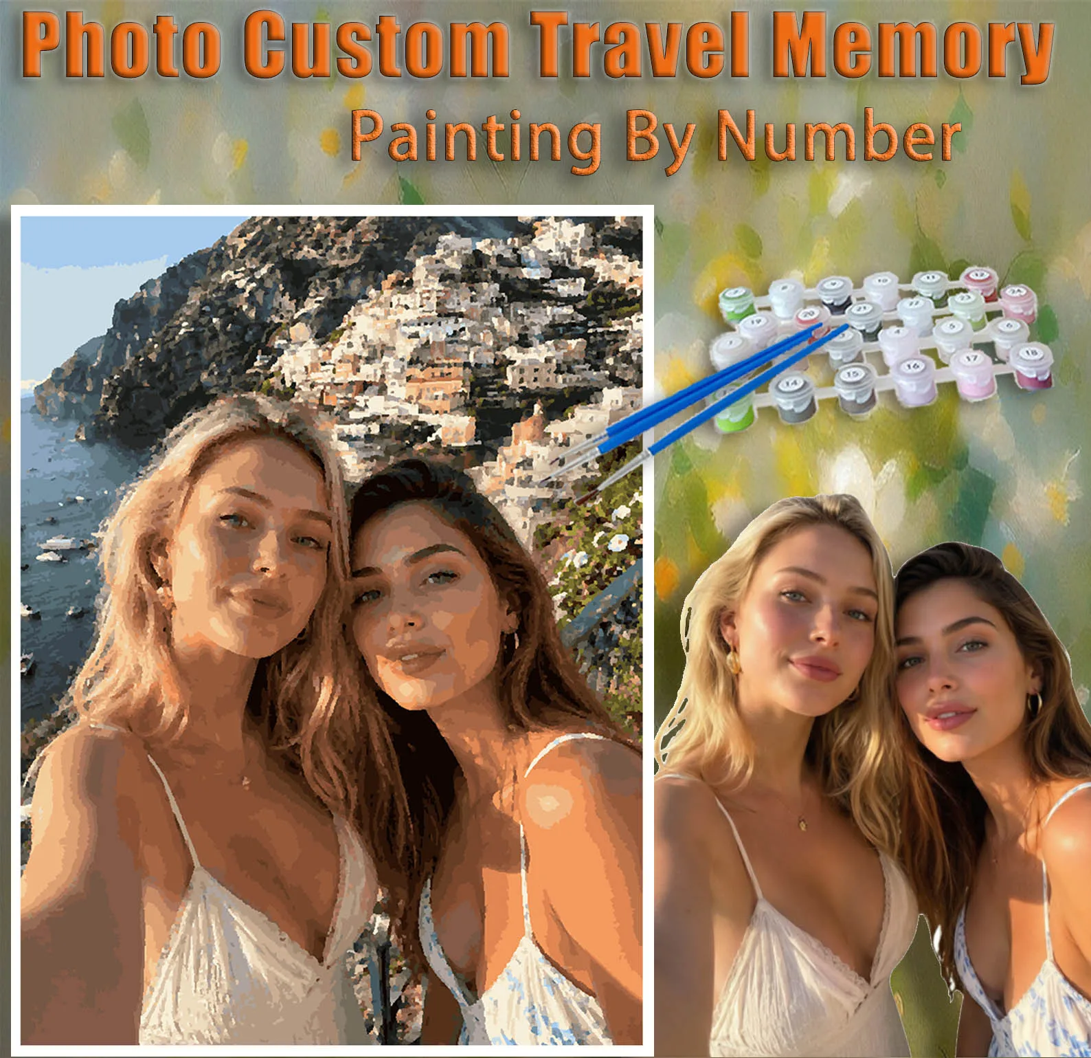 Photo Custom Travel Memory Paint by Numbers Oil Adult14+Beginners,24/36/48C DIY Acryl Cotton Canvas,NoFrame Gift Painting Kits
Photo Custom Travel Memory Paint by Numbers Oil Adult14+Beginners,24/36/48C DIY Acryl Cotton Canvas,NoFrame Gift Painting Kits