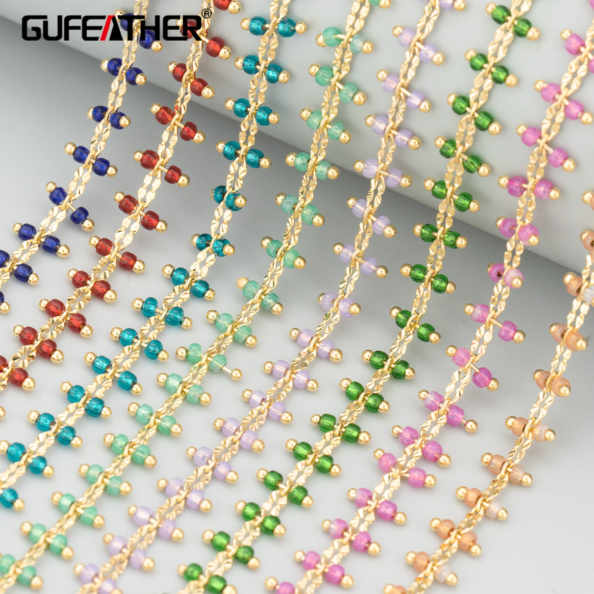 GUFEATHER, 1 м/лот, C451, цепочка, 18-каратное золото с родиевым покрытием, медь, стеклянные бусины, подвески, ручная работа, изготовление ювелирных изделий, браслет-колье своими руками
GUFEATHER, 1 м/лот, C451, цепочка, 18-каратное золото с родиевым покрытием, медь, стеклянные бусины, подвески, ручная работа, изготовление ювелирных изделий, браслет-колье своими руками