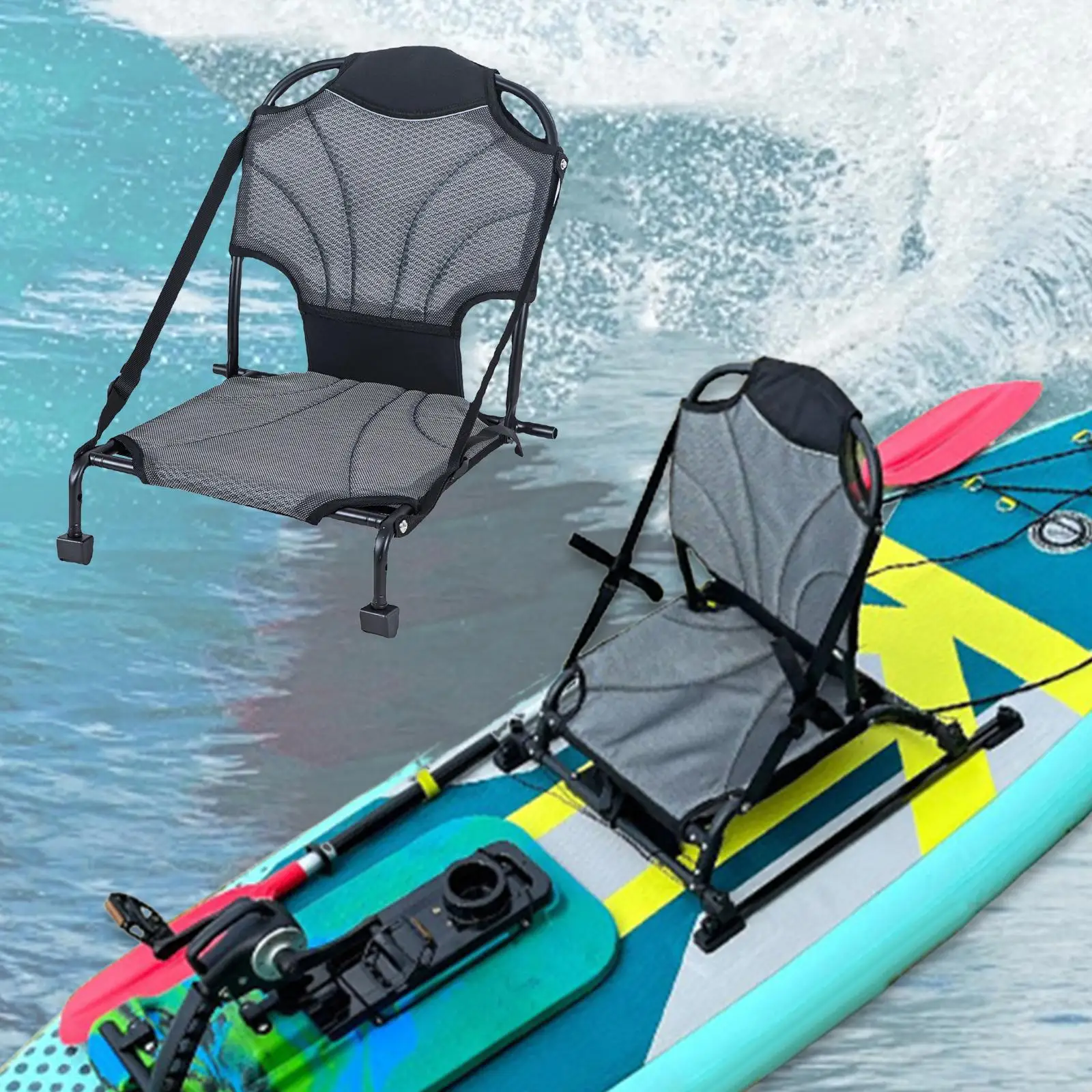 Folding Kayak Seat Portable Compact Comfortable Convenient Multifunctional for Boating Canoeing Travel Outdoor
Folding Kayak Seat Portable Compact Comfortable Convenient Multifunctional for Boating Canoeing Travel Outdoor