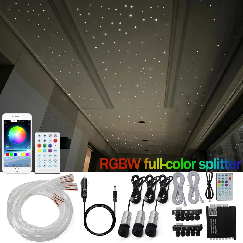 Starry Sky Ceiling Fiber Optic Starry Sky Light Starry Sky Colorful RGBW Full Color Starry Sky Roof Kit
Starry Sky Ceiling Fiber Optic Starry Sky Light Starry Sky Colorful RGBW Full Color Starry Sky Roof Kit
