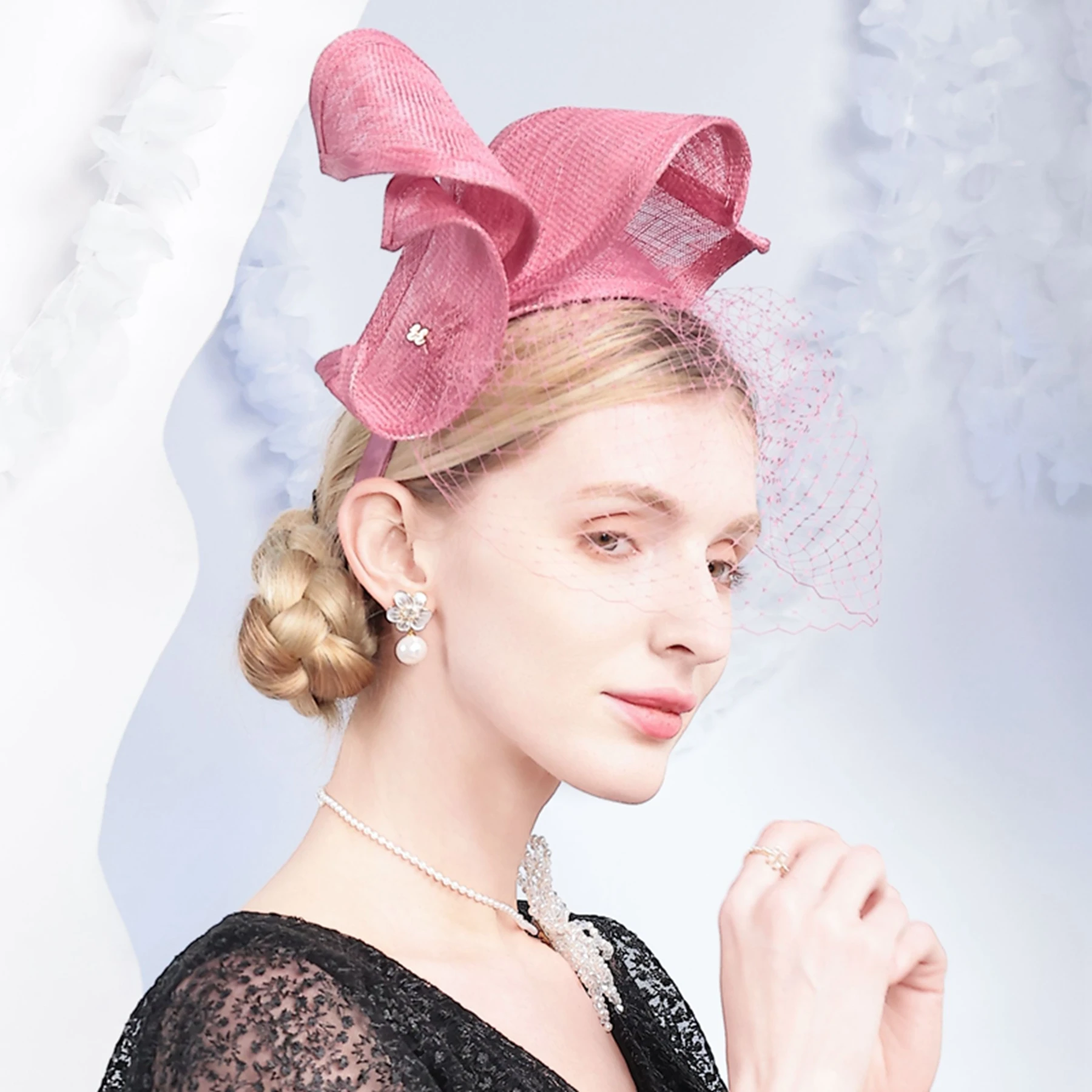 Women's Purple Red Petal Sinamay Fascinator Hat Headband with Veil Kentucky Derby Wedding Party Cocktail Bridal Hair Accessory
Women's Purple Red Petal Sinamay Fascinator Hat Headband with Veil Kentucky Derby Wedding Party Cocktail Bridal Hair Accessory