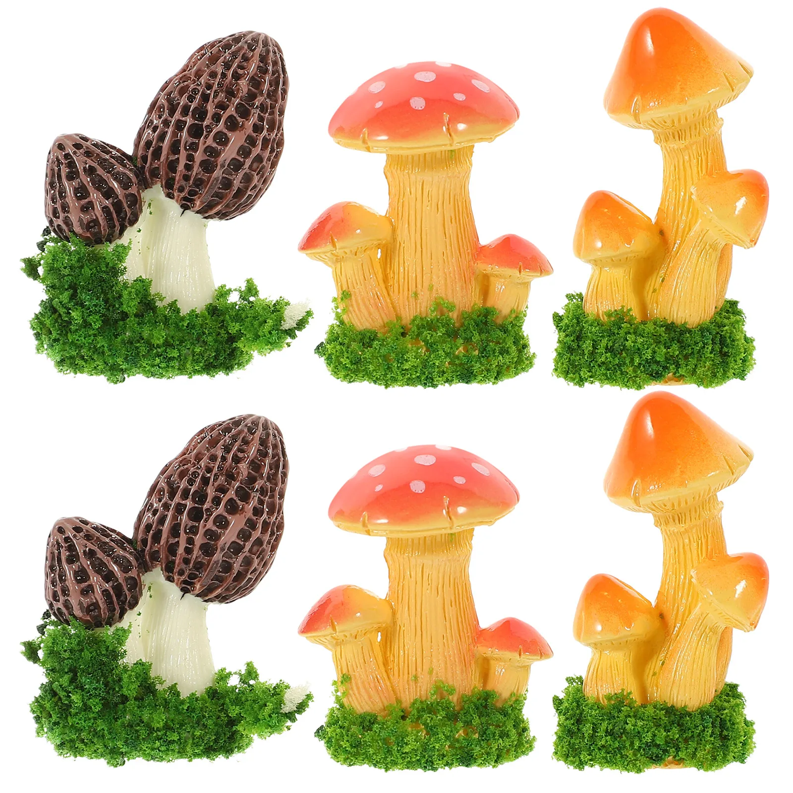 6 Pcs Mini Simulated Mushrooms for Succulents Pot Decor Realistic Bonsai Resin Craft Garden Lawn Home Yard Park Ornament Statue
6 Pcs Mini Simulated Mushrooms for Succulents Pot Decor Realistic Bonsai Resin Craft Garden Lawn Home Yard Park Ornament Statue