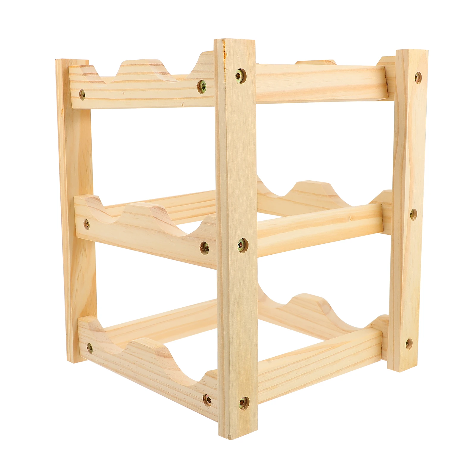 Wooden Rack 6 Bottles Capacity Sturdy Compact Display Stand Home Kitchen Dining Storage Shelf Holder
Wooden Rack 6 Bottles Capacity Sturdy Compact Display Stand Home Kitchen Dining Storage Shelf Holder