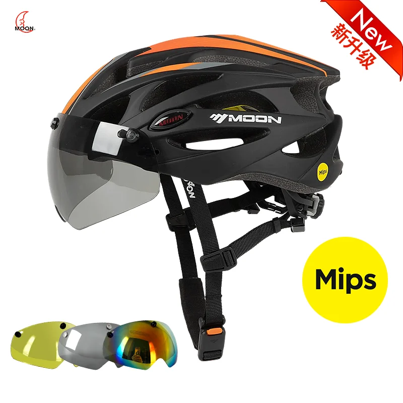 MOON Bike Helmet with Mips System Mountain Cycling Helmet Lightweight Impact Protection for Adult Outdoor Bike Riding
MOON Bike Helmet with Mips System Mountain Cycling Helmet Lightweight Impact Protection for Adult Outdoor Bike Riding