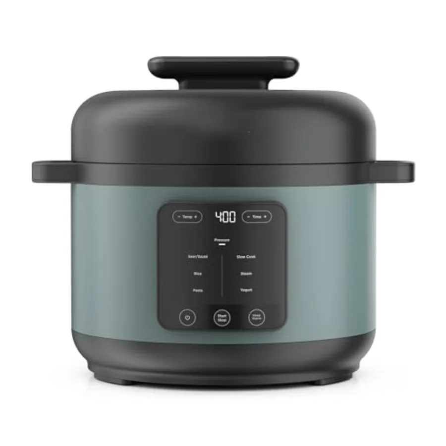 HyperHeat 6.5-qt Pressure Cooker with SimpliServe Pot 8-in-1 Multi-Cooker 1200W Ceramic Nonstick Stainless Steel Black Fast Coo
HyperHeat 6.5-qt Pressure Cooker with SimpliServe Pot 8-in-1 Multi-Cooker 1200W Ceramic Nonstick Stainless Steel Black Fast Coo