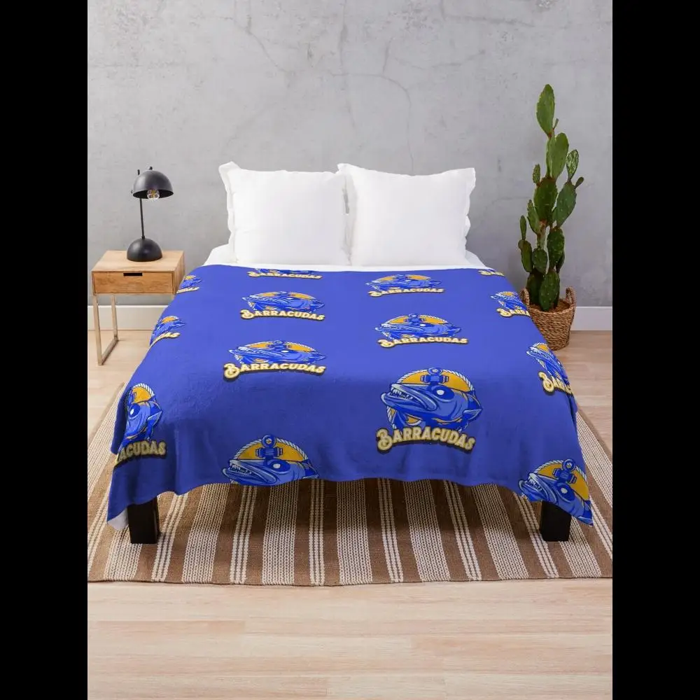 Barracudas Blue Orange Sports Team Art Logo Throw Blanket
Barracudas Blue Orange Sports Team Art Logo Throw Blanket